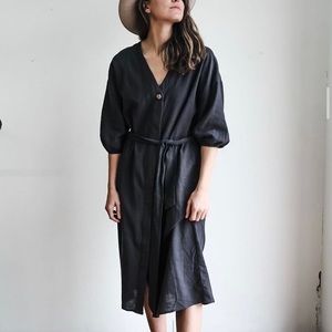 Charcoal Midi Dress